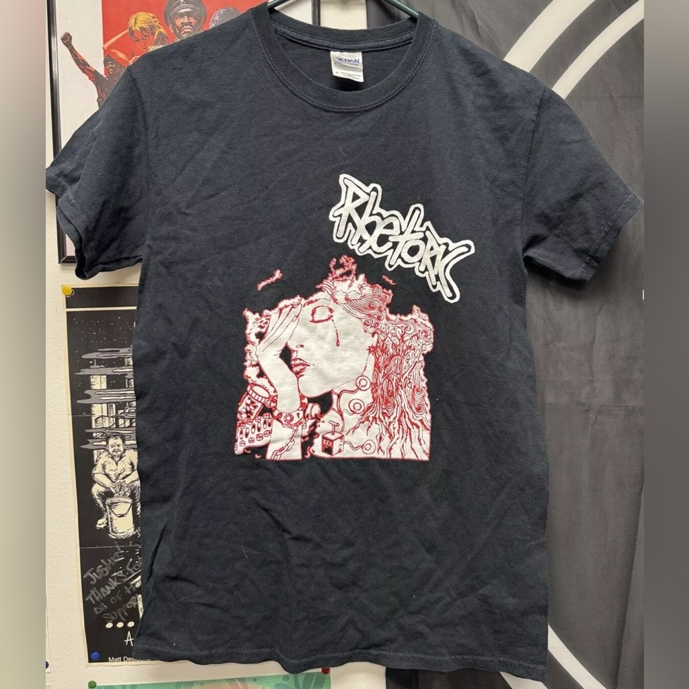 RHETORIC - Steel Your Mind Small Shirt On Gildan Hardcore Punk CTHC WMHC
